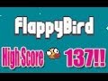 Flappy Bird-  New Flappy Bird High Score of 137 (Can You Beat It?)