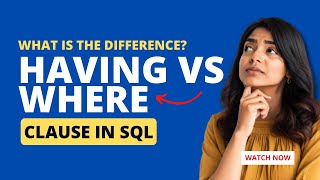 SQL Tutorial - The HAVING Clause vs. the WHERE Clause #sql #sqlqueries