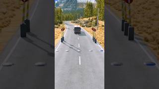 BeamNG.drive - Cars vs  Bollards | Youtube shorts #beamngdrive