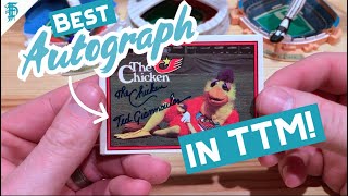 The San Diego Chicken has the Best Autograph in TTM! // TTM#35