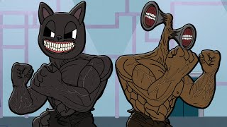 ALL SERIES EVOLUTION OF MUSCLE TREVOR HENDERSON SIREN HEAD & CARTOON CAT! (Cartoon Animation)