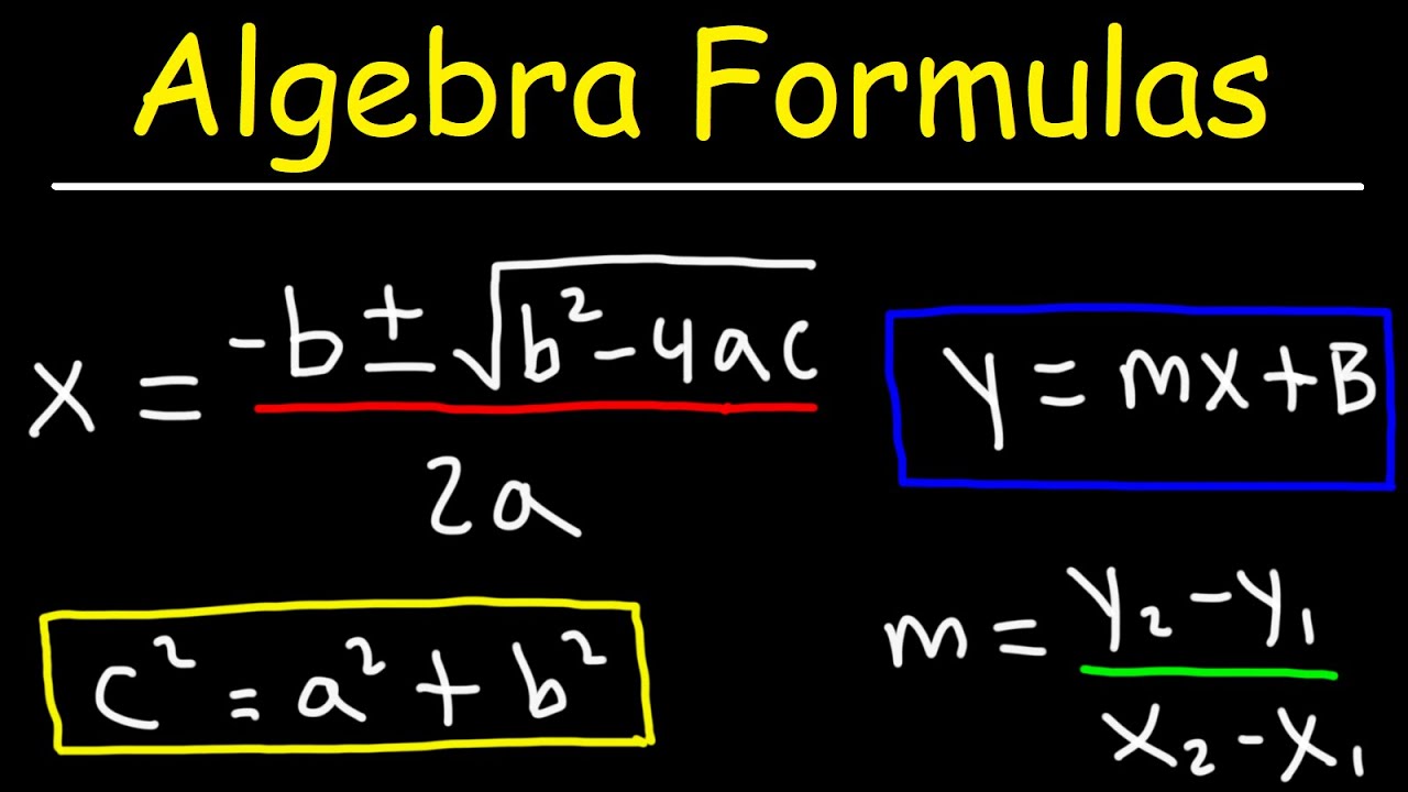 Algebra 2 Formulas
