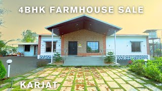 Smart Investment! Income-Generating 4 BHK Farmhouse in Karjat 🏡