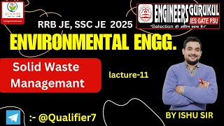 Environmental Engg - ( Lec - 31) II RRB JE CBT 2 II SSC JE II STATE  AE/ JE  II QUALIFIER