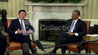 PRES OBAMA-VIETNAMESE PRESIDENT BILAT MEETING