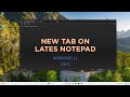 New Tab Features on Notepad Windows 11 23h2