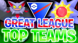 THE 10 *BEST* GREAT LEAGUE TEAMS WITH BUFFED POKEMON FOR SEASON 21 | GO BATTLE LEAGUE