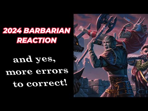 Player's Handbook 2024: The Barbarian and What He Got Wrong D&D5e