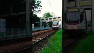 [Hong Kong Light Rail(LRT)]港鐵第一代輕鐵列車 615P線(往屯門碼頭)離開青雲站