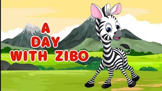 A Day with Zibo with English Subtitle - Bedtime Story | Moral Story