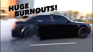 PEOPLE GETTING SIDEWAYS LEAVING THE CAR MEET!!