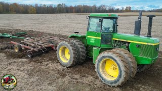 John Deere 8430 4wd Tractor Working on Fall Tillage