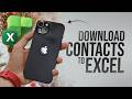 How to Download iPhone Contacts to Excel (tutorial)