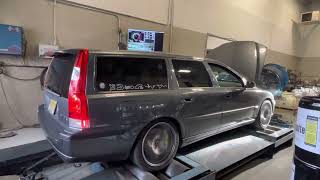 Modified Volvo V70R Dyno Pull