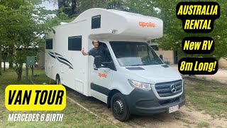 FULL VAN TOUR - Mercedes 6 Birth Motorhome - Australia Rental