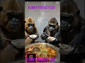 Monkeys are eating II Yummy food II #funny #cute #amazing  food