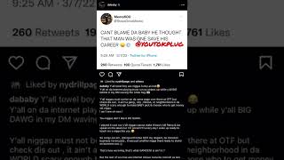 Dababy diss Memo600 in Nba Youngboy vs Lil Durk beef (Exposed Lil Durk too) 👀 #shorts#rap#ybbetter
