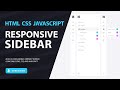 Responsive Sidebar Menu with HTML, CSS & JavaScript | Minimal UI