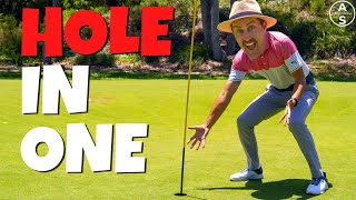 100 balls for a HOLE in ONE!