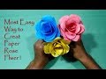 How To Make Paper Rose Flower (very easy) | DIY Paper Flower Crafts