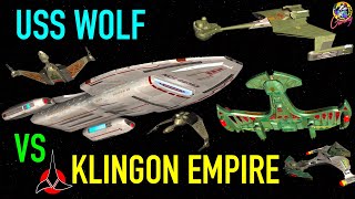 USS Wolf (Achilles Class) VS All Major Klingon Ships - Star Trek Starship Battles