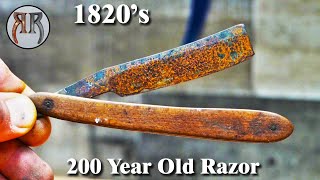 Restoration of Rusty Wild West Era 1820s Straight Razor