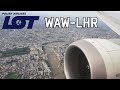 MAX! LOT Polish Airlines Boeing B737 MAX 8 Landing in London Heathrow Airport