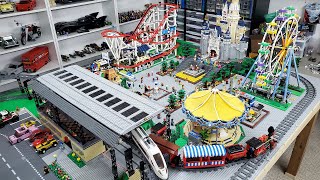 LEGO Amusement Park Update | Double Train Loop