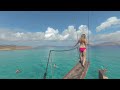 VR 3D Travel Experience: Jumping off a sail boat and swimming in Paros, Greece (MUST SEE)