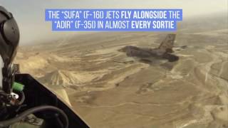 The “Adir” (F-35I) \u0026 “Sufa” (F-16I) Fly Together