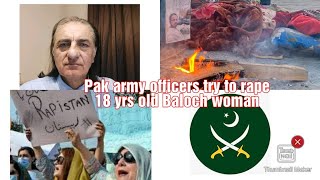 Pakistani army officers attempt rape caught red-handed #PakistanArmy #balochistanisnotpakistan