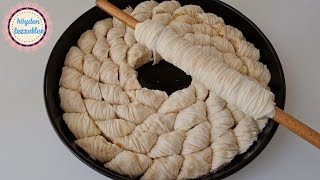 Nobody knows this method. Knead the dough overnight. Prepare the baklava in the morning.