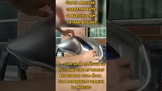 Jeito certo de colocar Adesivo na moto