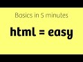 HTML Basics in 5 Minutes