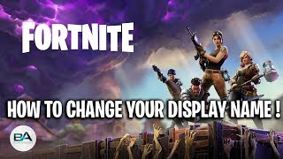 Change Your Fortnite Name Fortnite Free V Bucks Generator - how to change your display name on fortnite videos 9videos tv