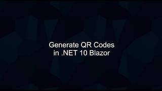 Generate QR Codes in C# (.NET 10) with QRCoder