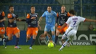 Fantastique but de Clément GRENIER (90' +3) - Montpellier Hérault SC - OL (1-2) / 2012-13