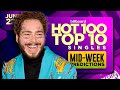 MID-WEEK PREDICTIONS | Billboard Hot 100, Top 10 Singles | June 22nd, 2024