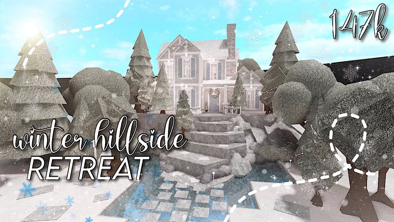 Roblox Bloxburg Cozy Winter Mansion No Large Plot House Build | Images ...