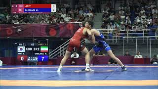 BRONZE GR - 51 kg: Y. JIN (KOR) v. M. GHOLAMI (IRI)