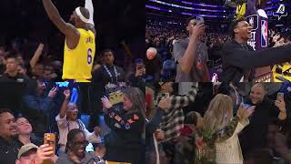 LeBron's Family Reacts to His Record Breaking Shot