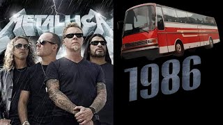 Metallica Band 1986 Bus Tragedy