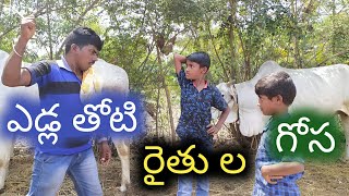 ఎడ్ల తోటి రైతు ల  గోస | eadla thoti raithu la gosa ! Munu Videos. Village Comedy : mana village show