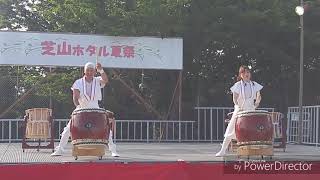 和太鼓舞華「翔」KAKERU　第１５回芝山ホタル夏祭  航空科学博物館にて和太鼓演奏