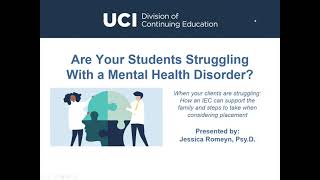 Are Your Students Struggling With a Mental Health Disorder (8/11/21)