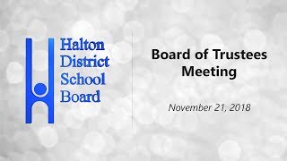 Board of Trustees Meeting (11/21/2018)