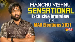 Manchu Vishnu Exclusive Interview On MAA Elections 2021 | Sakshi TV