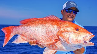 Slow Pitch Jigging for GIANT Red Snapper in Alabama!