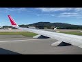 norwegian boeing 737 800 beautiful landing in harstad narvik norway osl eve