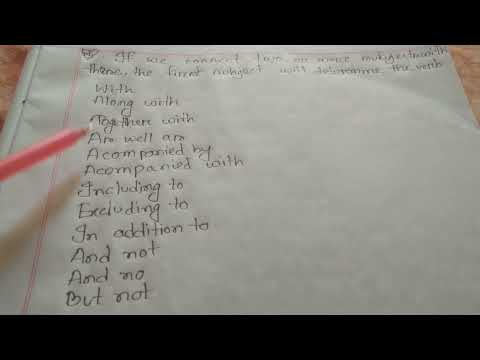 What is two or more subjects with the same verb?